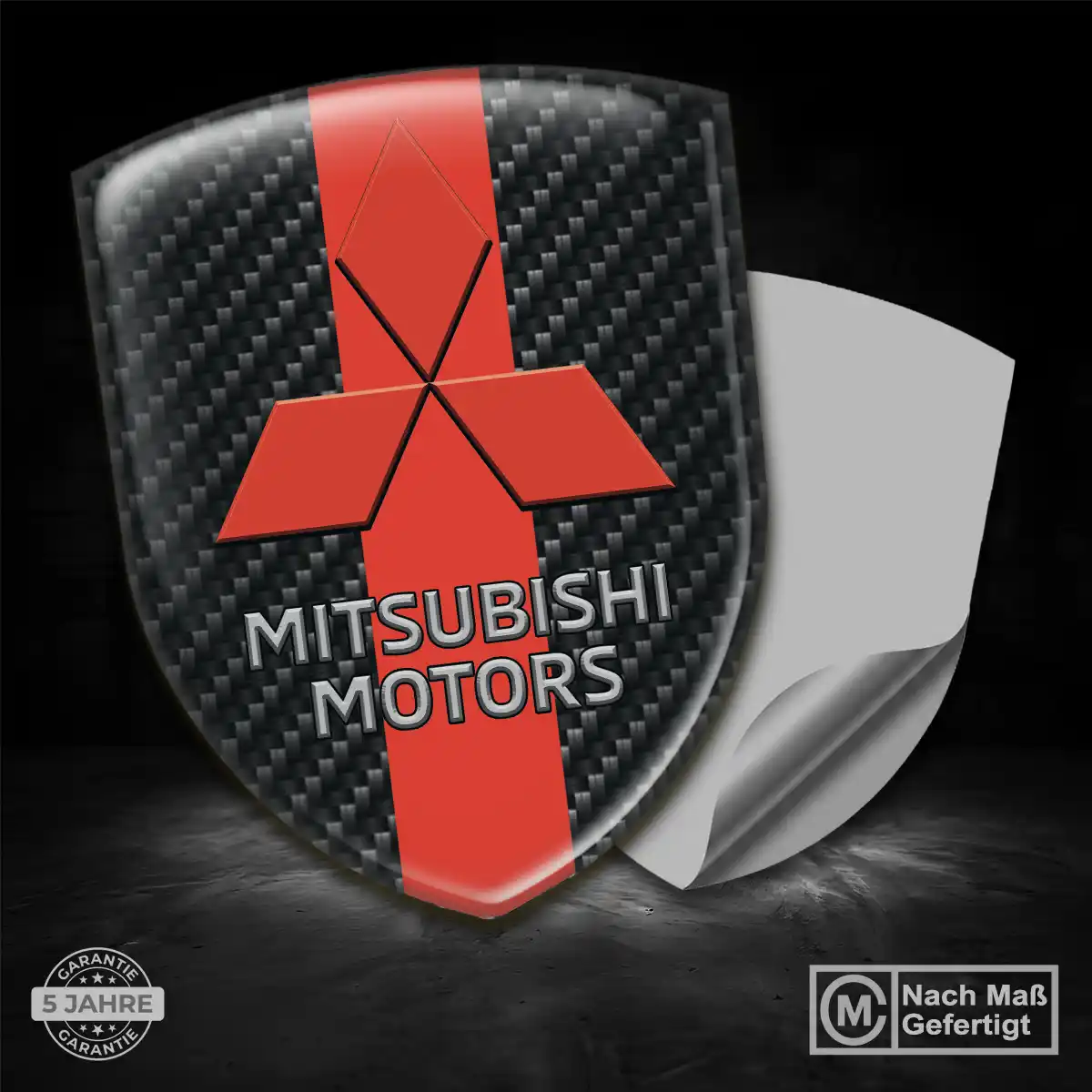 Mitsubishi Aufkleber Silikon Embleme Auto Hochwertiges Harz