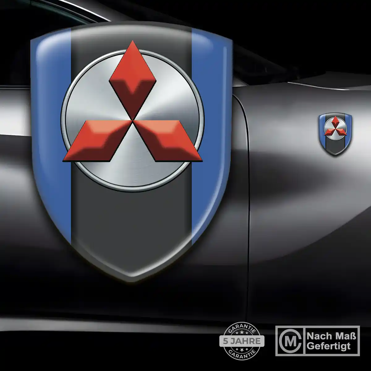 Mitsubishi Aufkleber Silikon Embleme Auto Luxus-Edition