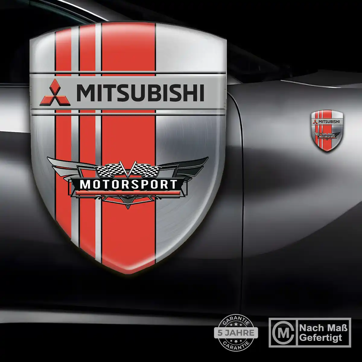 Mitsubishi Aufkleber Silikon Embleme Auto Premium-Edition