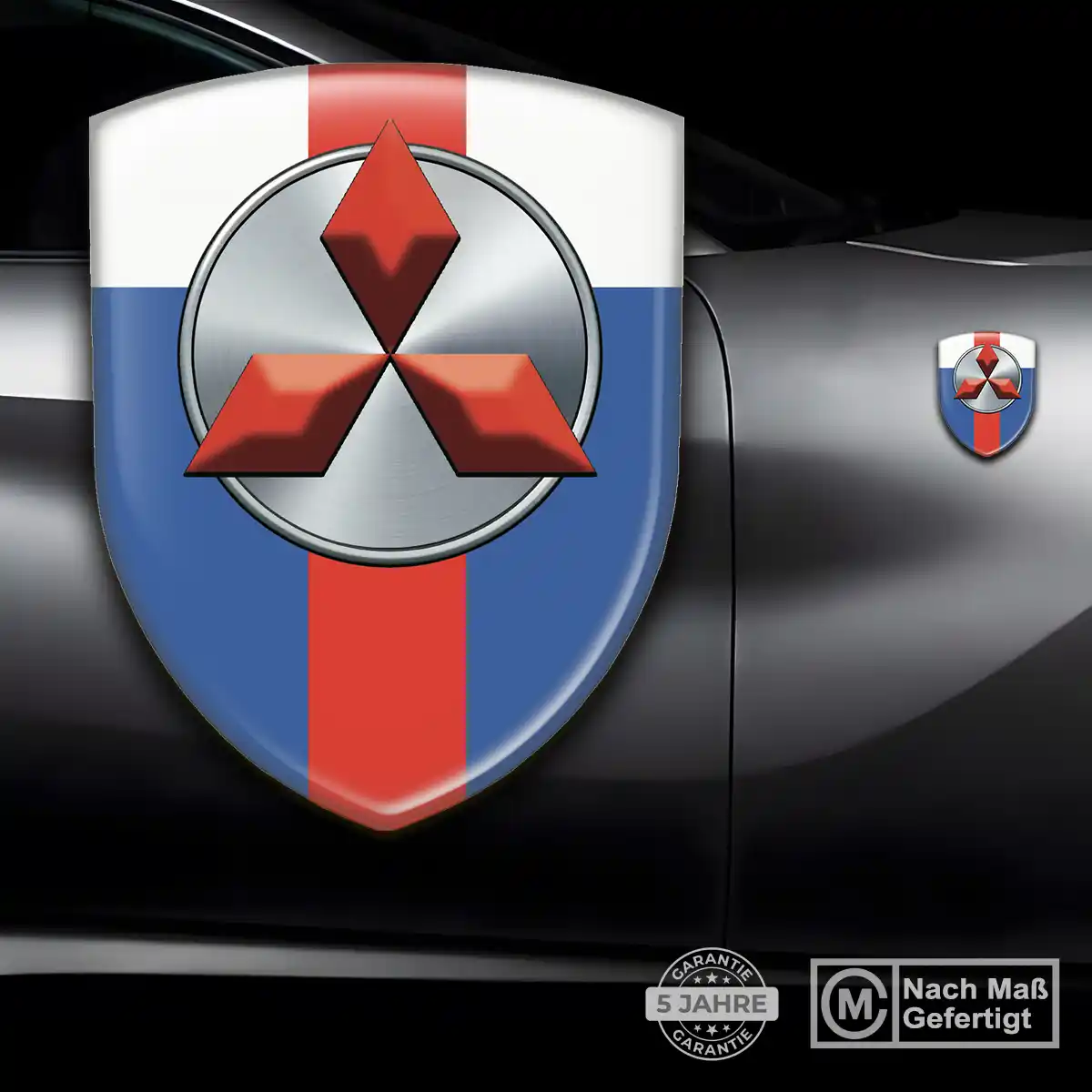 Mitsubishi Aufkleber Silikon Embleme Auto Stilvolles Design