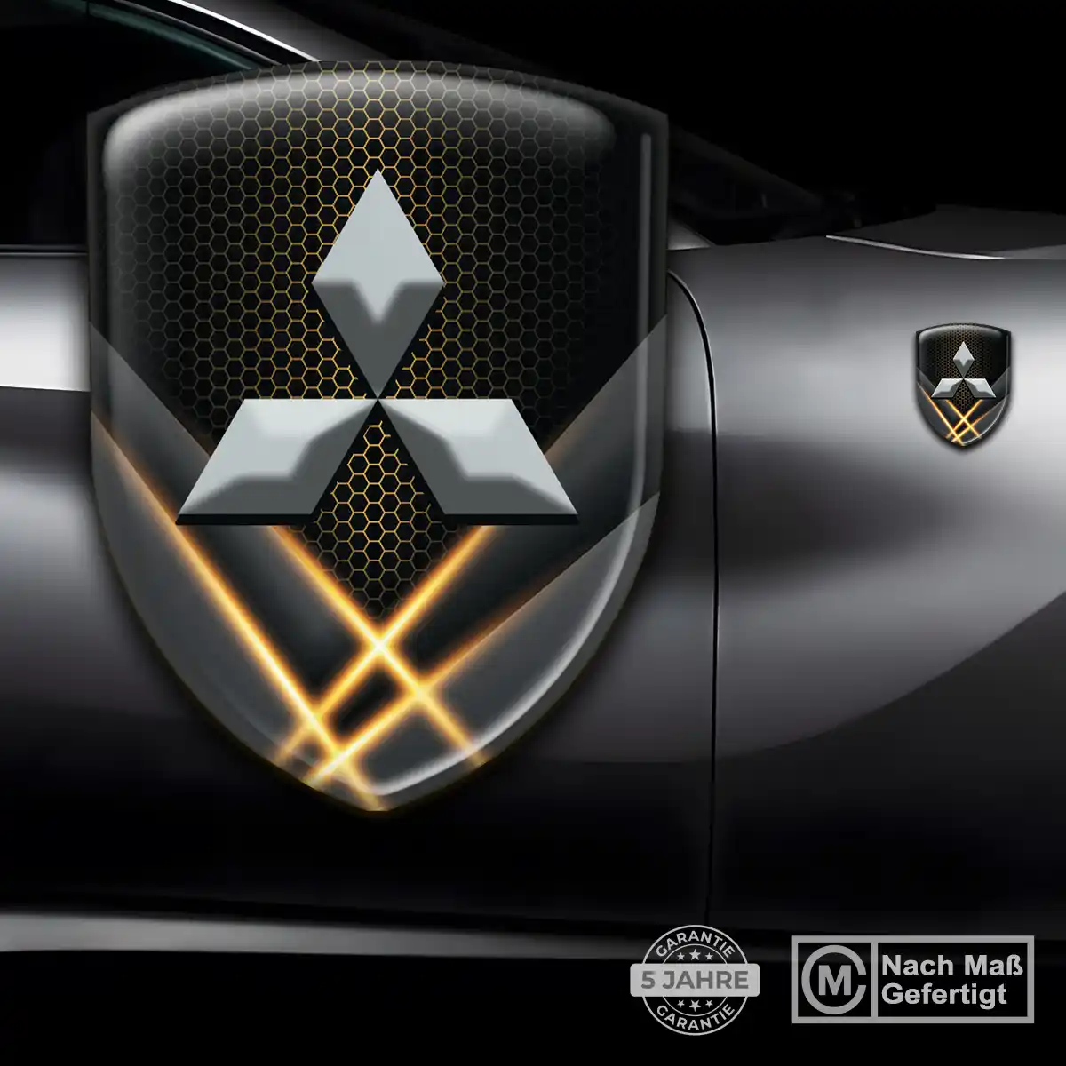 Mitsubishi Aufkleber Silikon Embleme Hohe Qualität