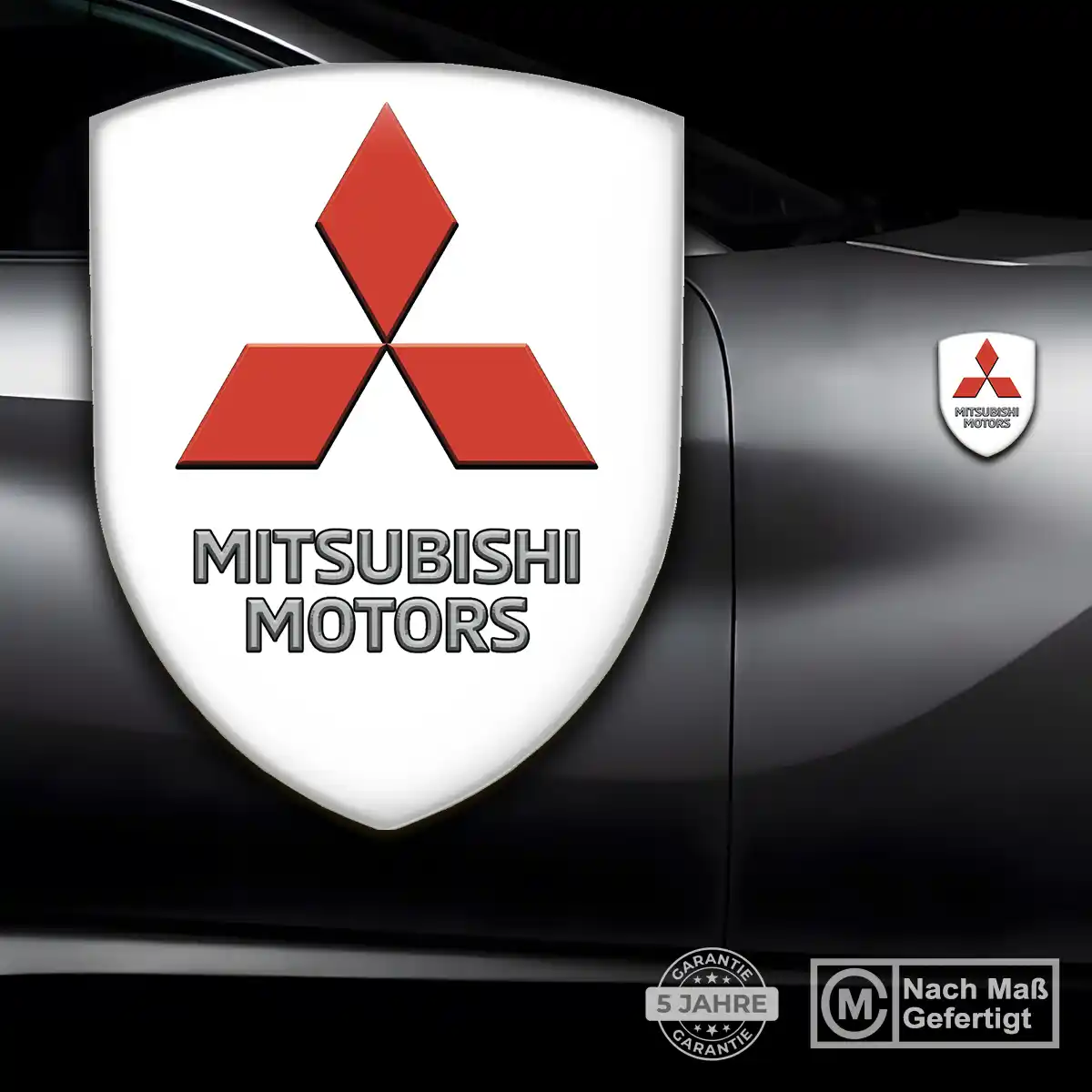 Mitsubishi Aufkleber Silikon Embleme Limitierte Auflage