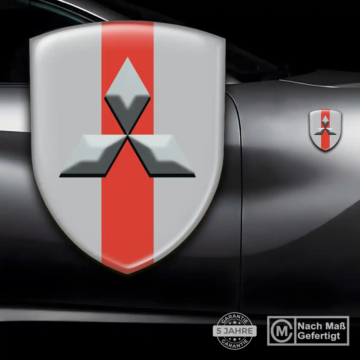 Mitsubishi Aufkleber Silikon Embleme Luxus-Edition