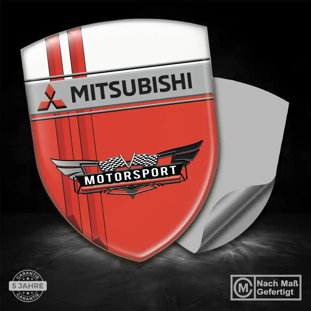 Mitsubishi Aufkleber Silikon Embleme Premium-Edition