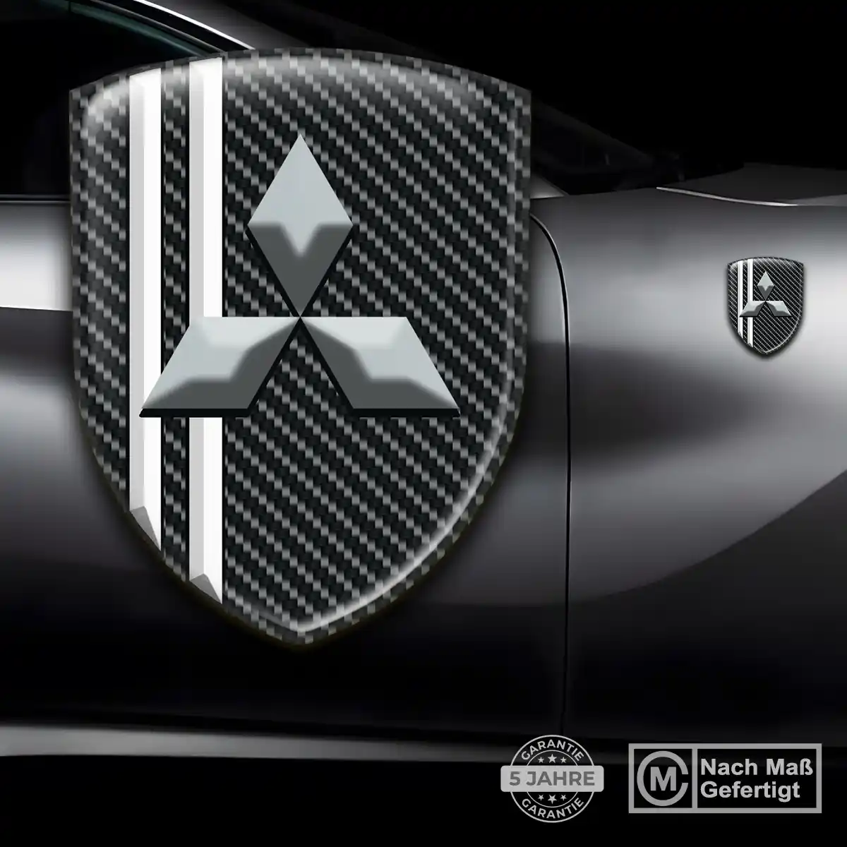 Mitsubishi Aufkleber Silikon Embleme Premiumqualität