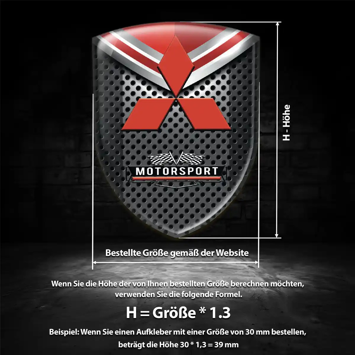 Mitsubishi Aufkleber Wappen Auto Hohe Qualität