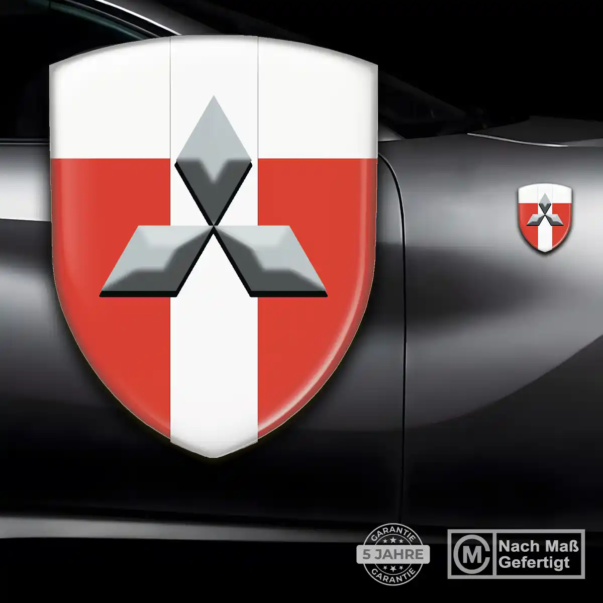 Mitsubishi Aufkleber Wappen Auto Luxus-Edition