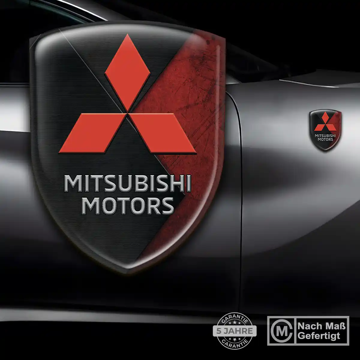 Mitsubishi Aufkleber Wappen Auto Premium-Edition