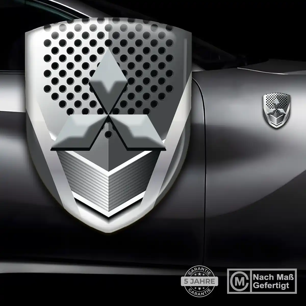 Mitsubishi Aufkleber Wappen Auto Stilvolles Design