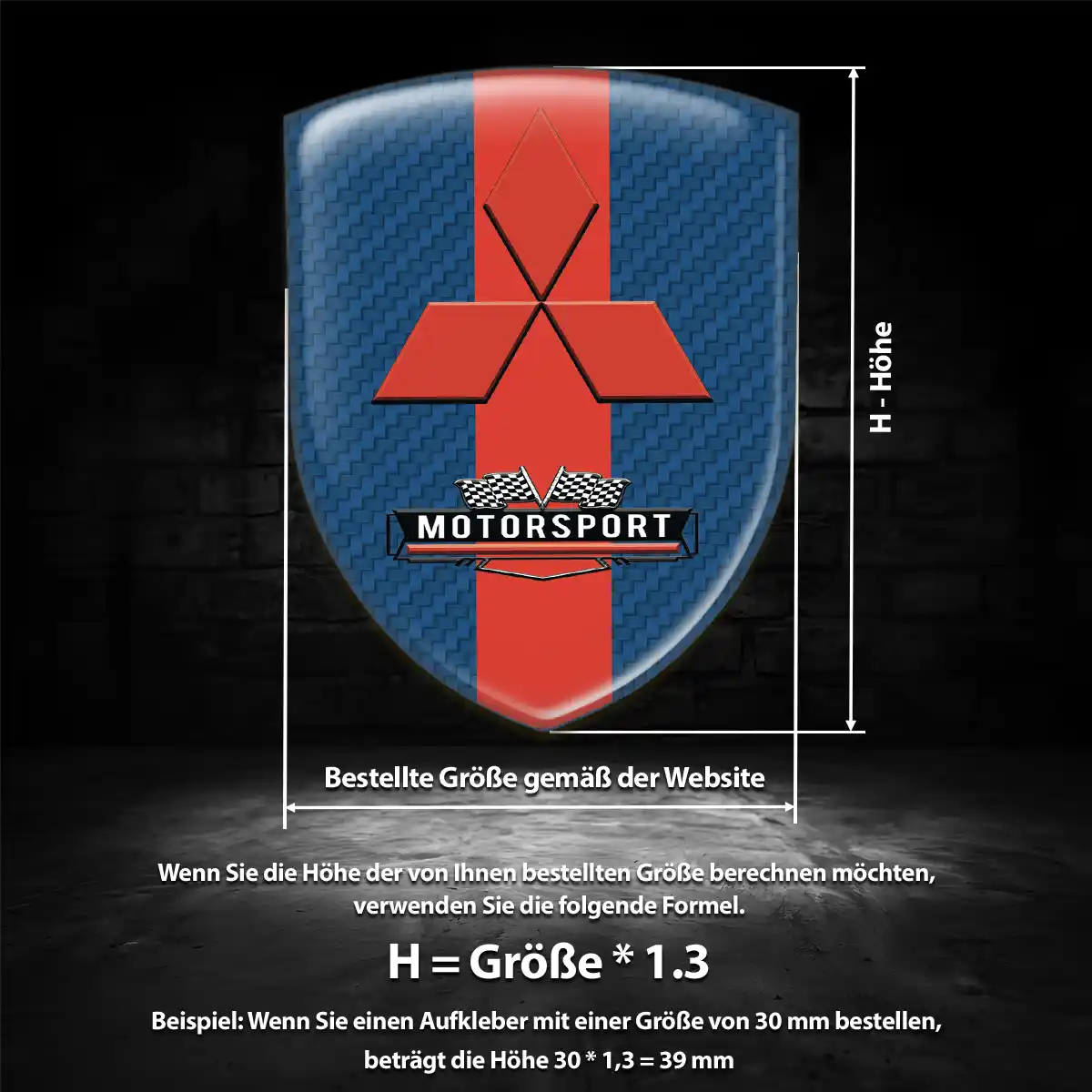 Mitsubishi Aufkleber Wappen Emblem Auto Exterieurdesign