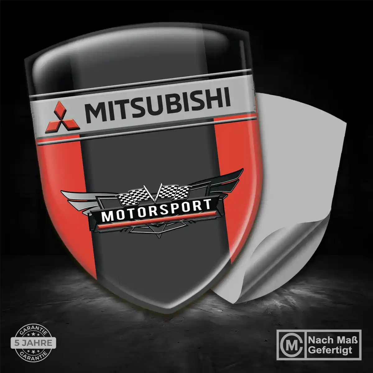 Mitsubishi Aufkleber Wappen Emblem Auto Hochwertiges Harz