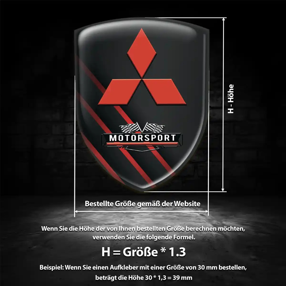 Mitsubishi Aufkleber Wappen Emblem Auto Stilvolles Design