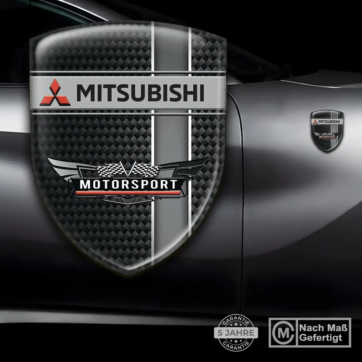 Mitsubishi Aufkleber Wappen Emblem Hochwertiges Harz