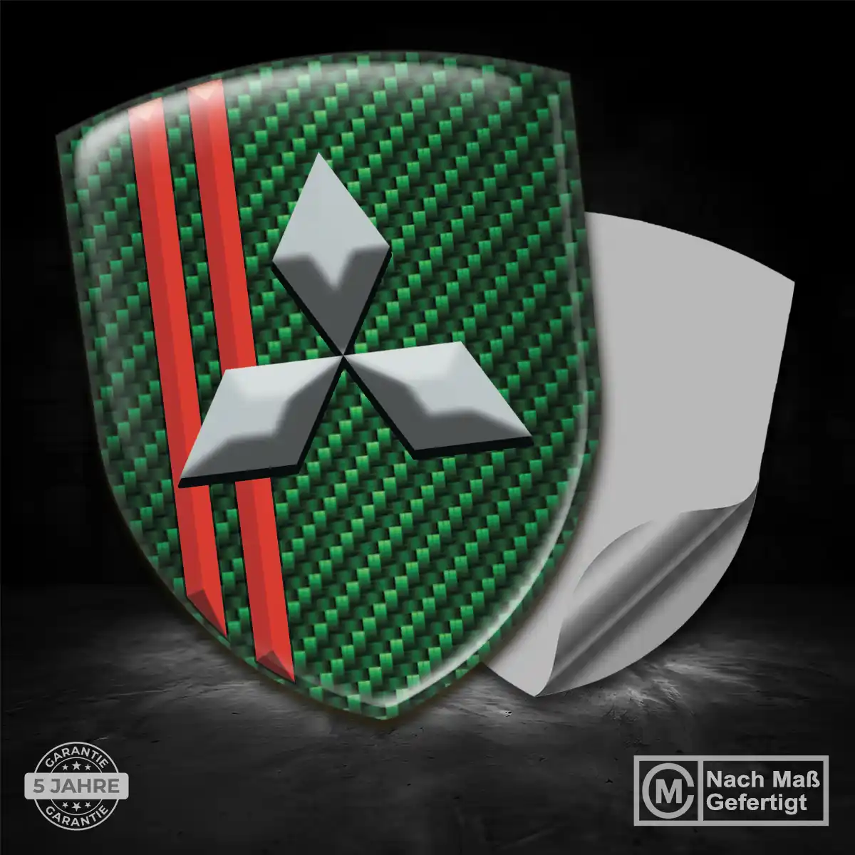 Mitsubishi Aufkleber Wappen Emblem Hohe Qualität