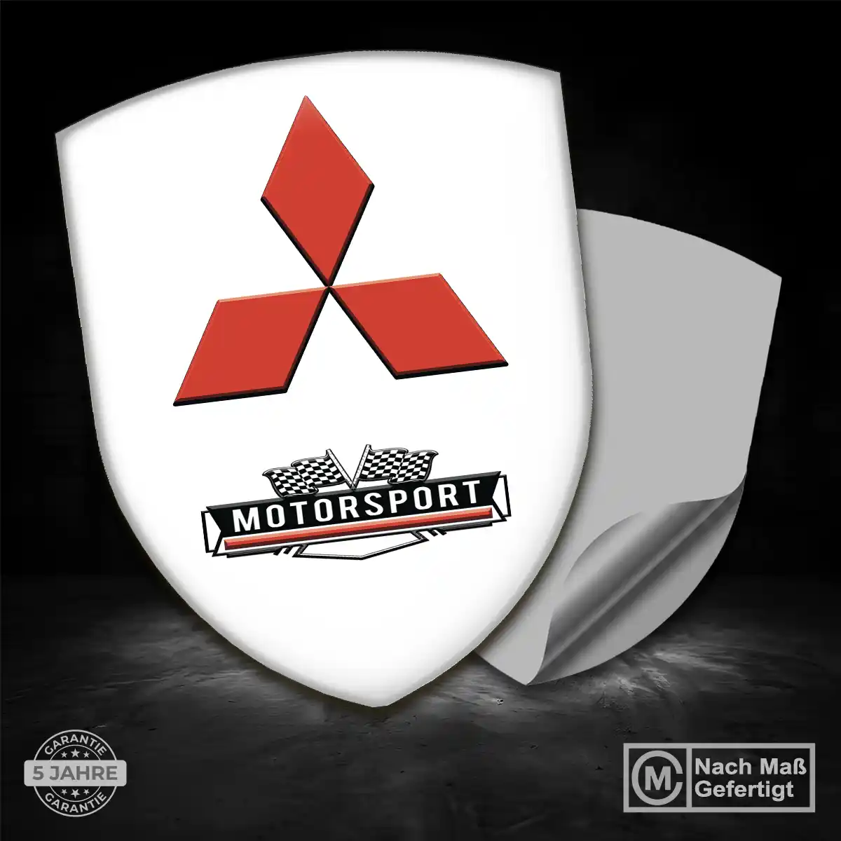 Mitsubishi Aufkleber Wappen Emblem Interieurdesign