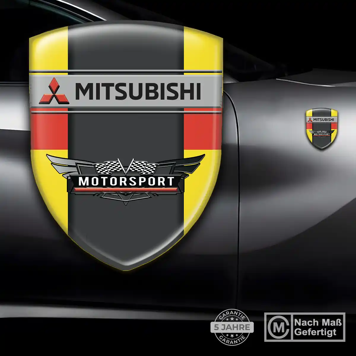 Mitsubishi Aufkleber Wappen Emblem Premium-Edition
