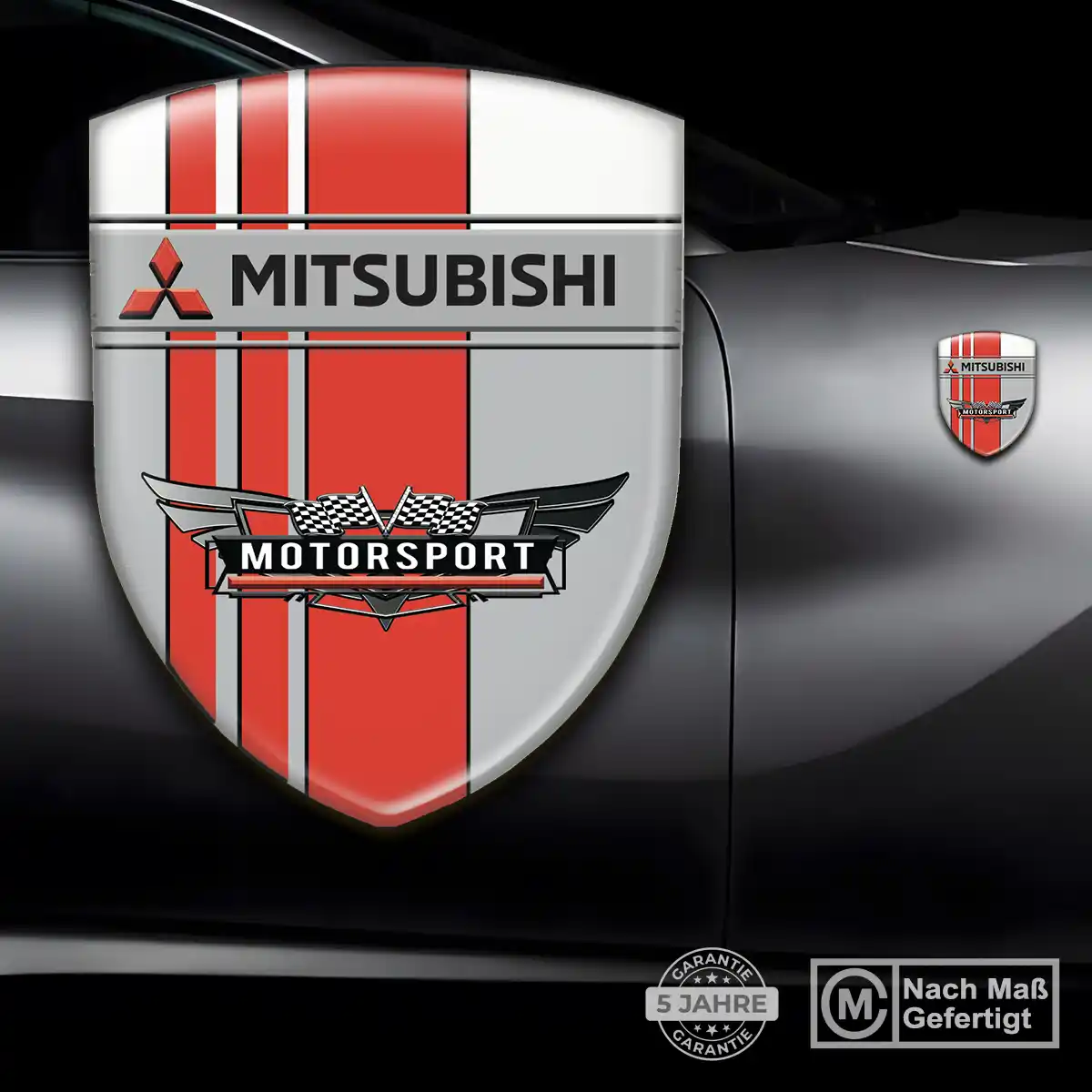 Mitsubishi Aufkleber Wappen Emblem Premiumqualität