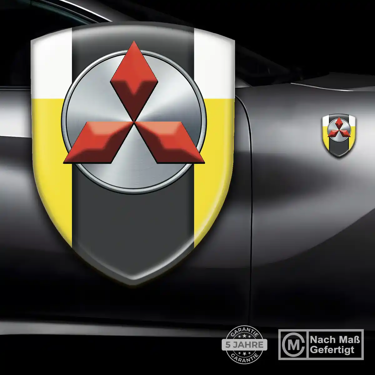 Mitsubishi Aufkleber Wappen Hohe Qualität