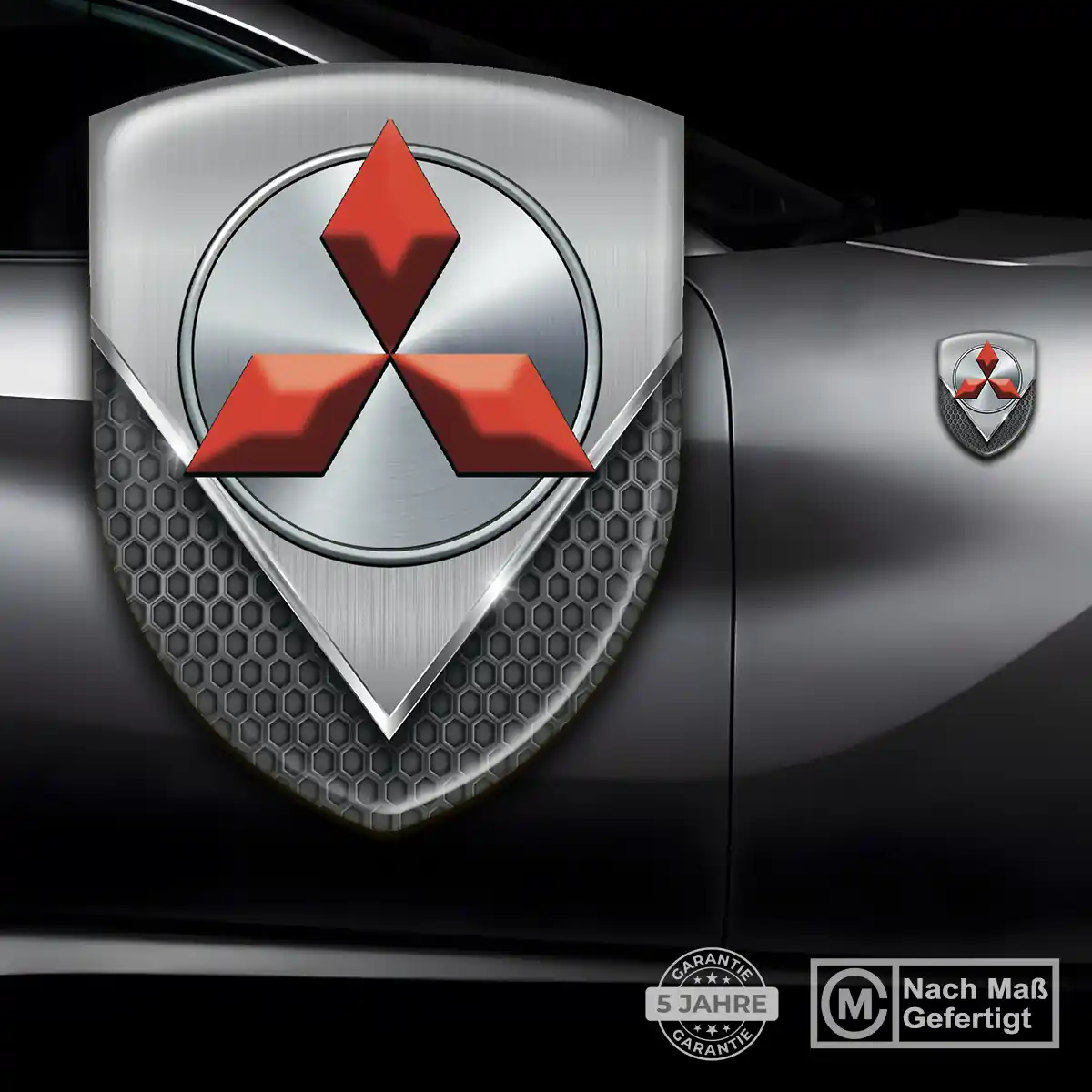 Mitsubishi Aufkleber Wappen Limitierte Auflage