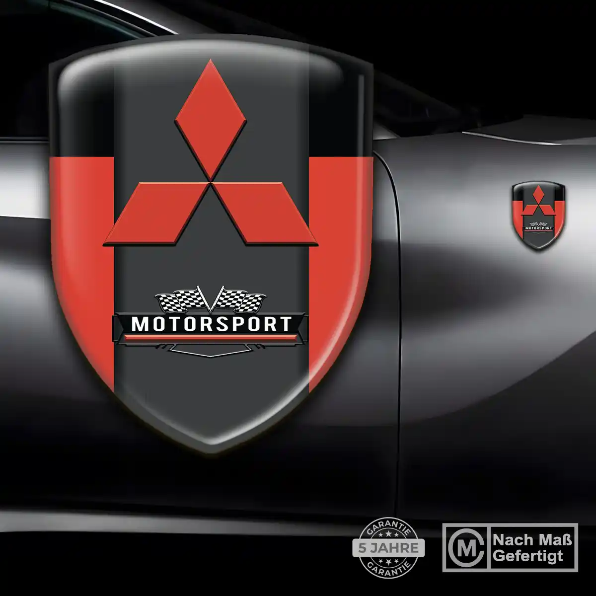 Mitsubishi Aufkleber Wappen Luxus-Edition