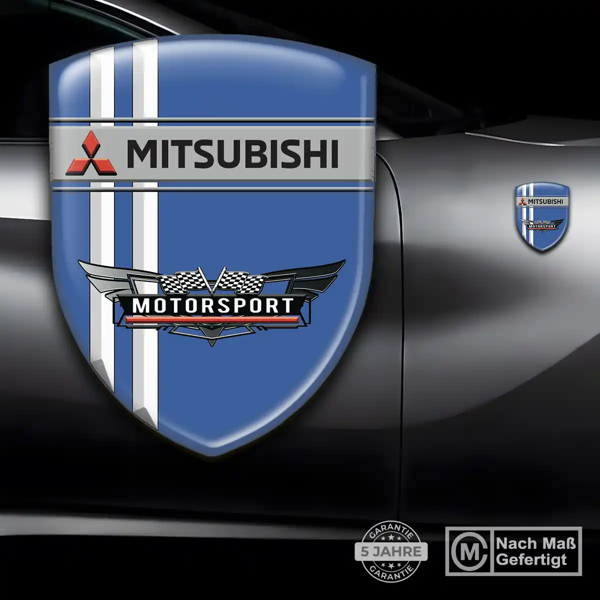 Mitsubishi Aufkleber Wappen Premium-Edition