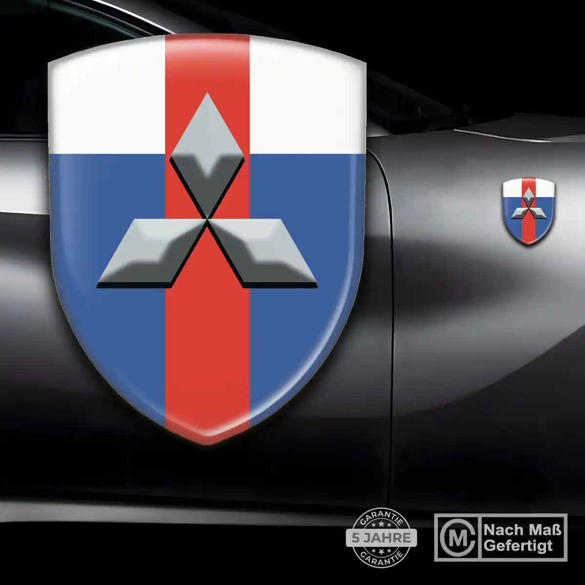 Mitsubishi Emblem Aufkleber Hochwertiges Harz