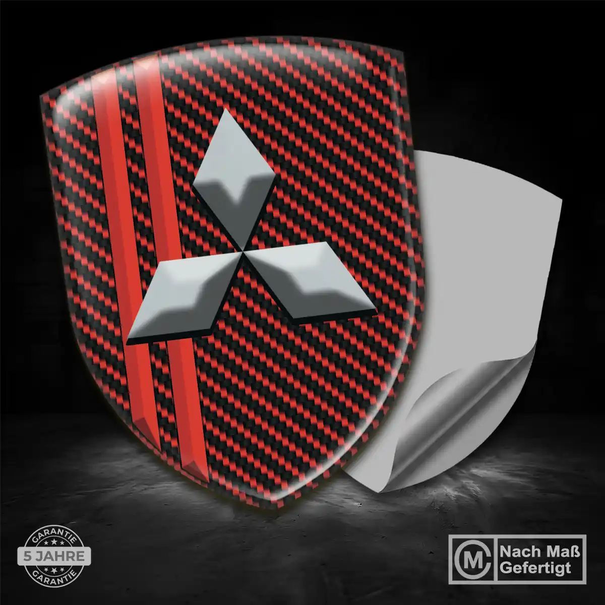 Mitsubishi Emblem Aufkleber Premium-Edition