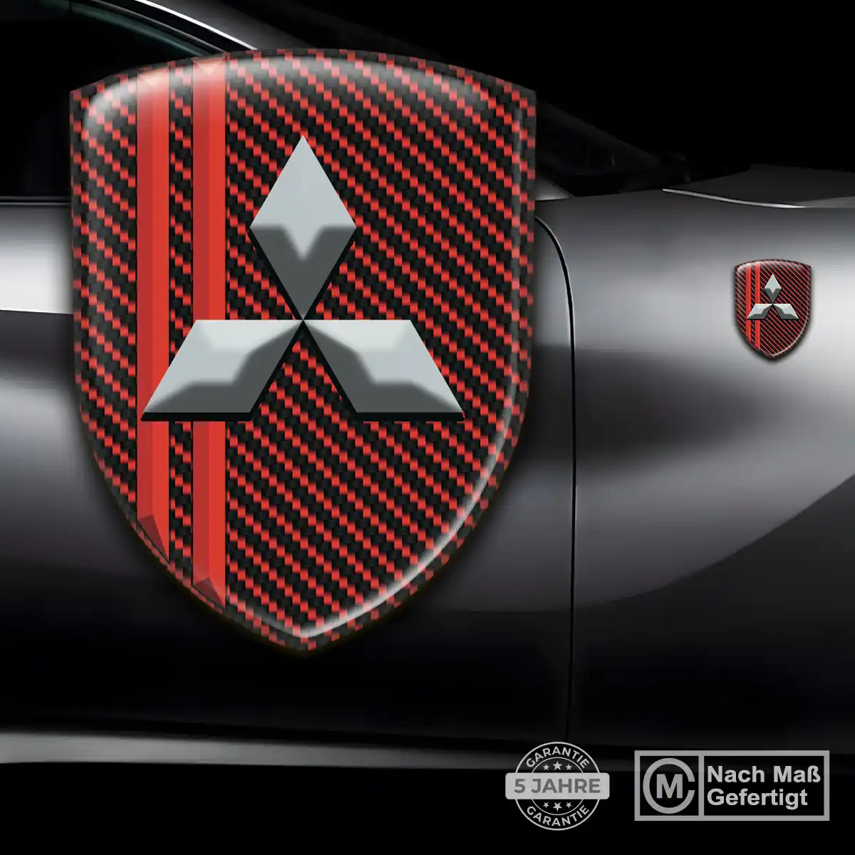 Mitsubishi Emblem Aufkleber Premium-Edition