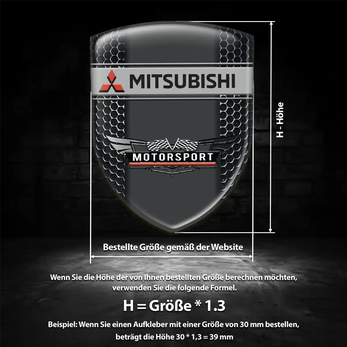 Mitsubishi Emblem Aufkleber Stilvolles Design