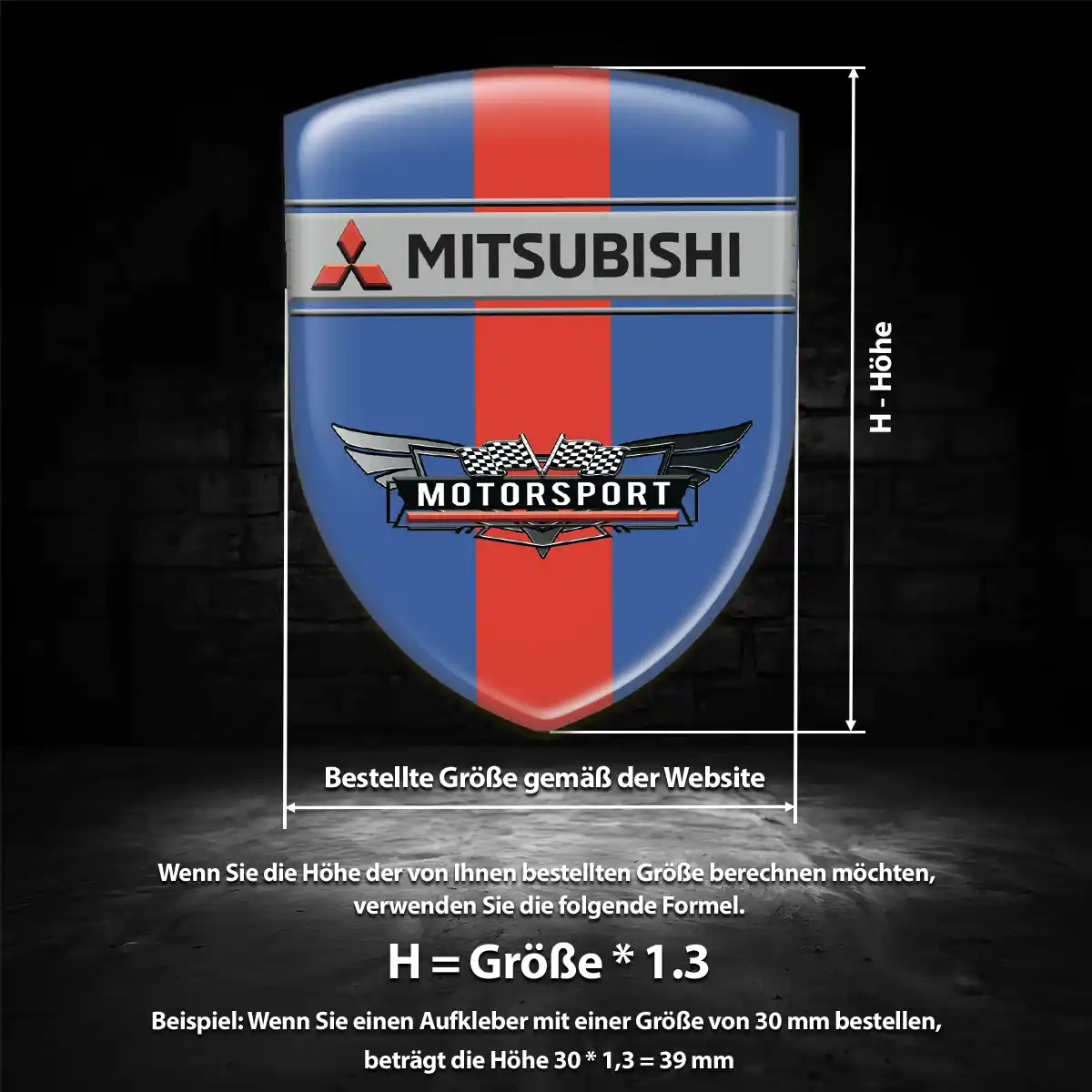Mitsubishi Emblem Aufkleber Wappen Auto Interieurdesign