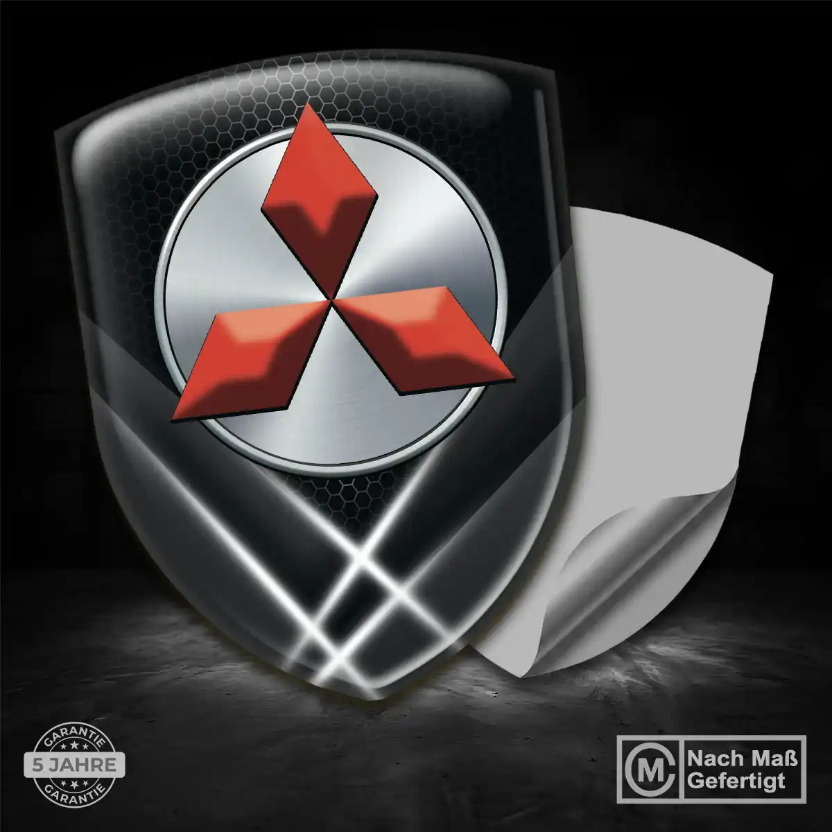 Mitsubishi Emblem Aufkleber Wappen Auto Stilvolles Design