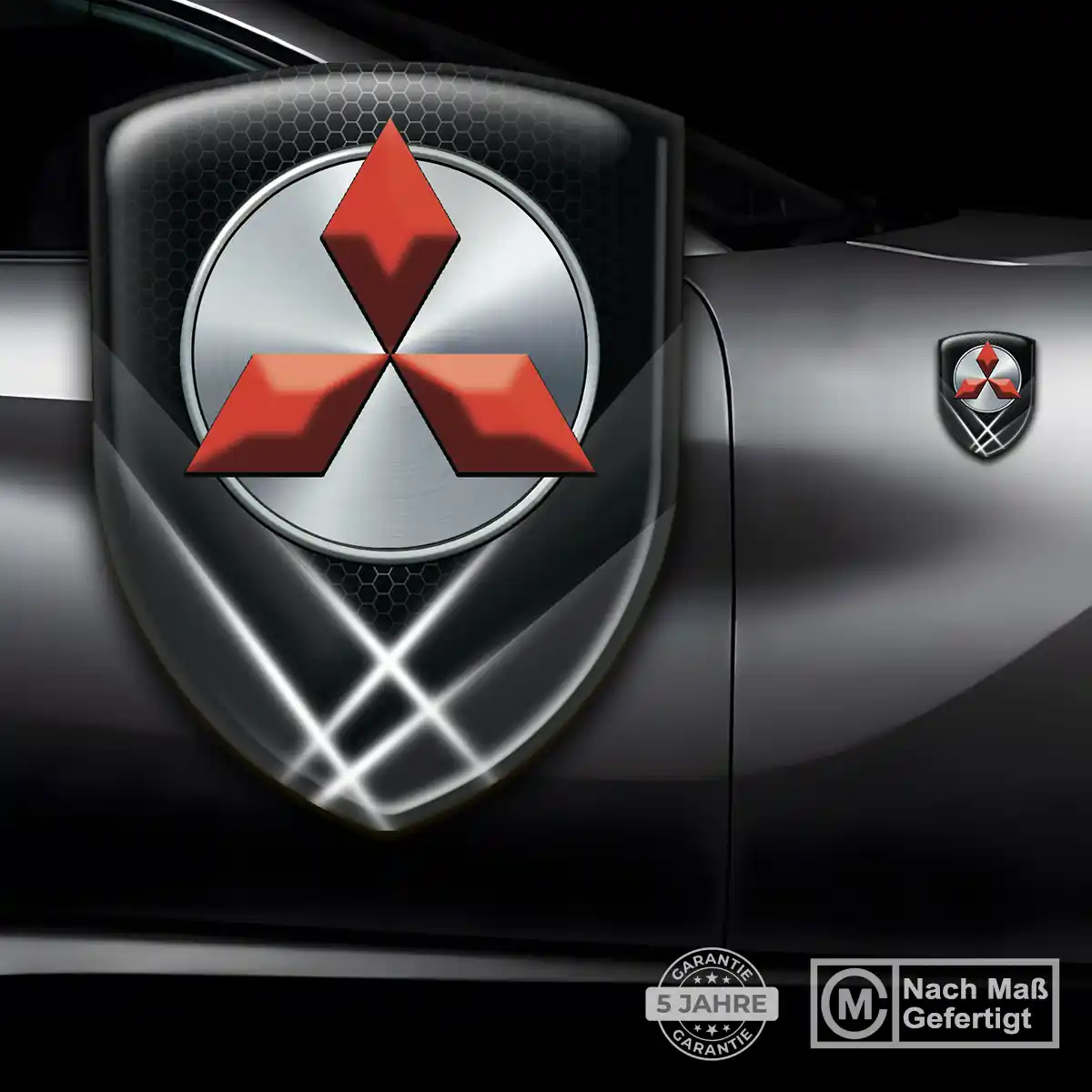 Mitsubishi Emblem Aufkleber Wappen Auto Stilvolles Design