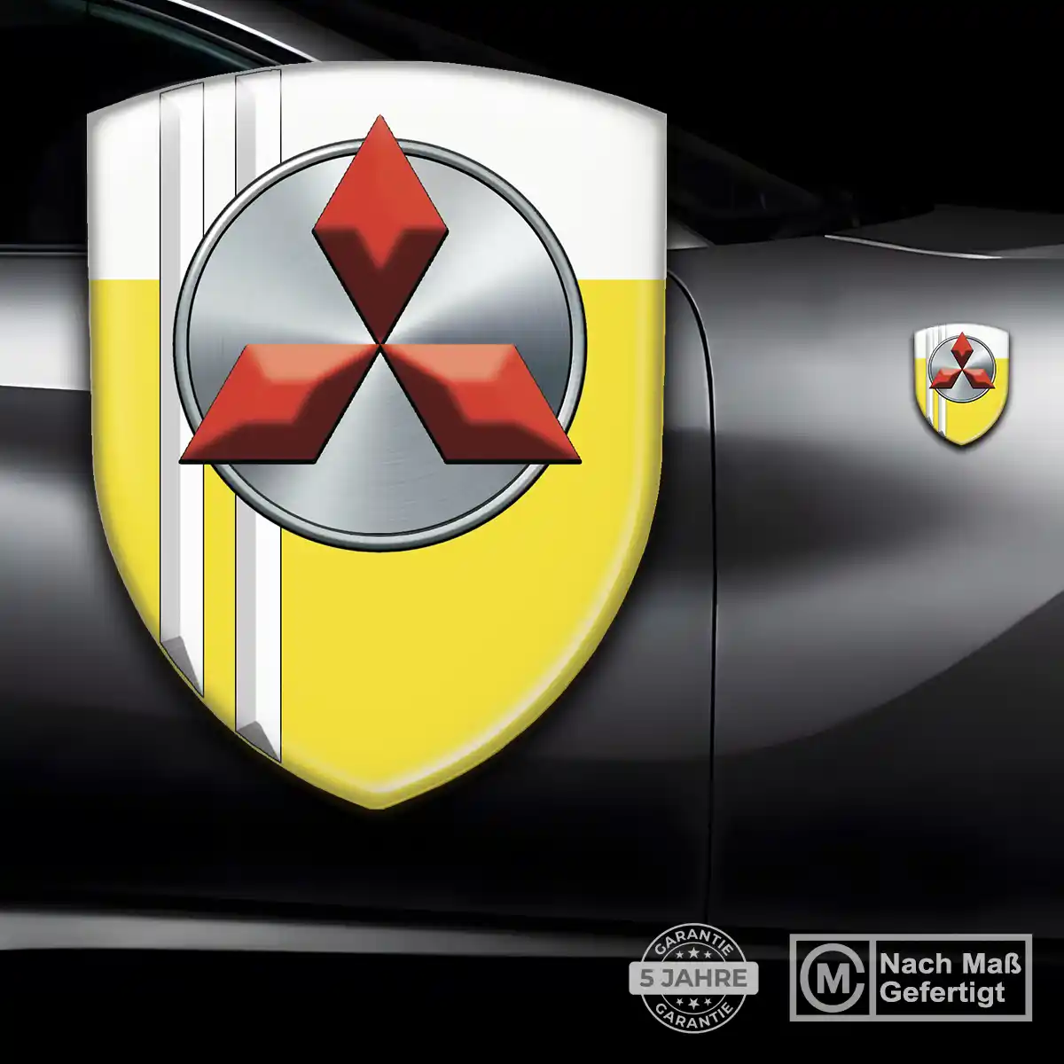 Mitsubishi Emblem Aufkleber Wappen Premium-Edition