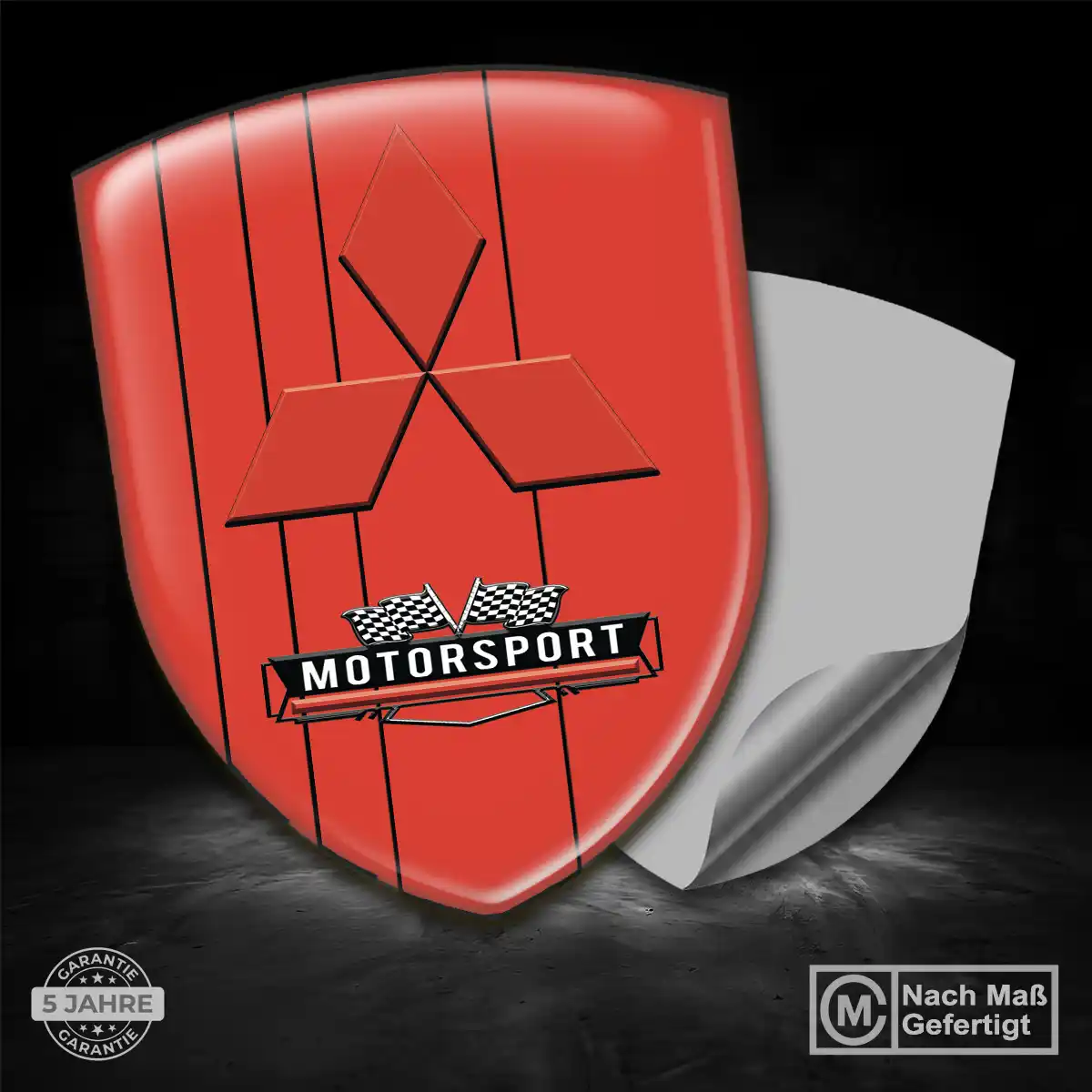 Mitsubishi Emblem Aufkleber Wappen Stilvolles Design