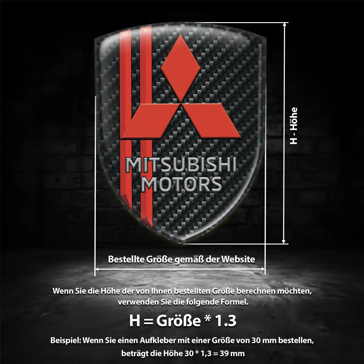 Mitsubishi Emblem Auto Hohe Qualität