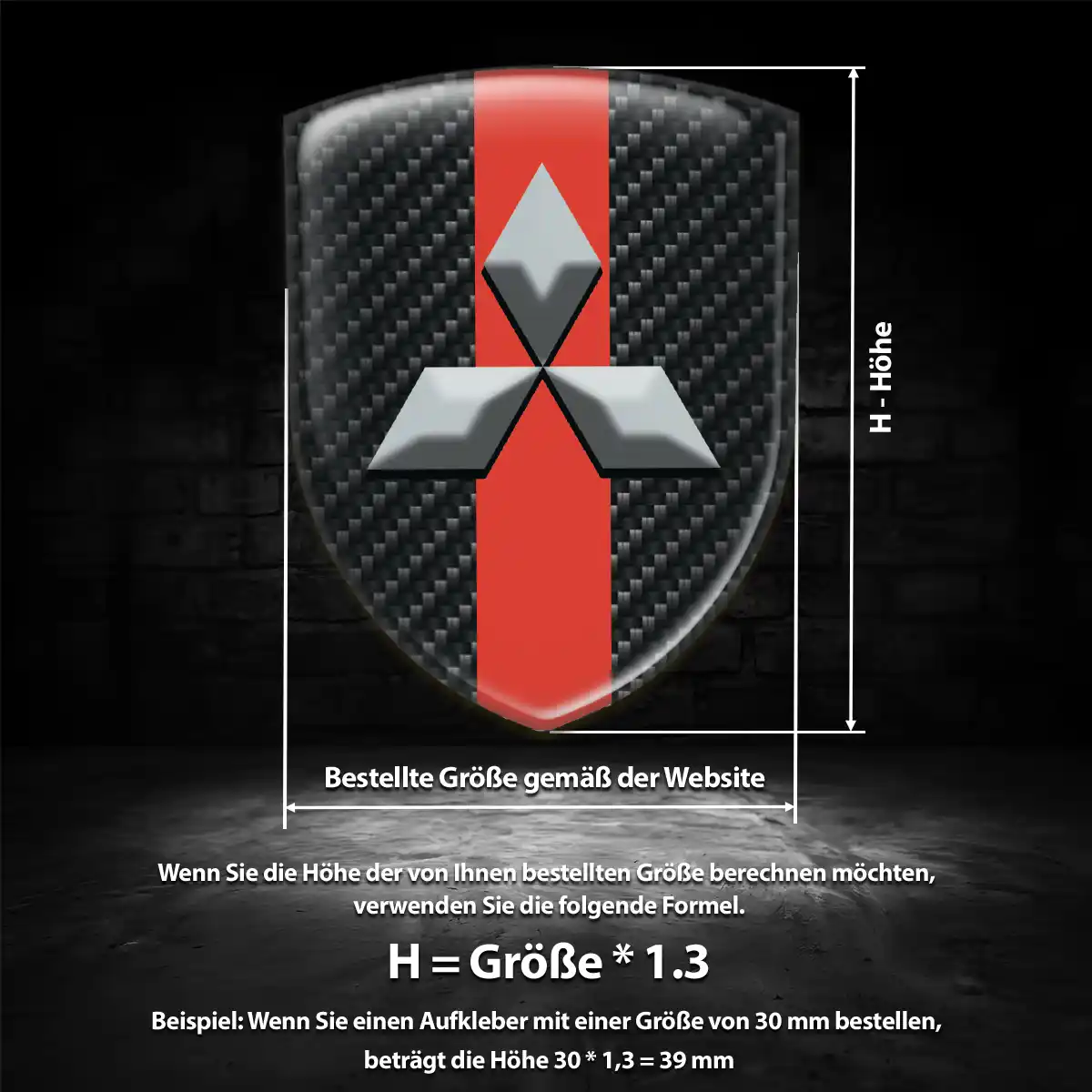 Mitsubishi Emblem Auto Limitierte Auflage
