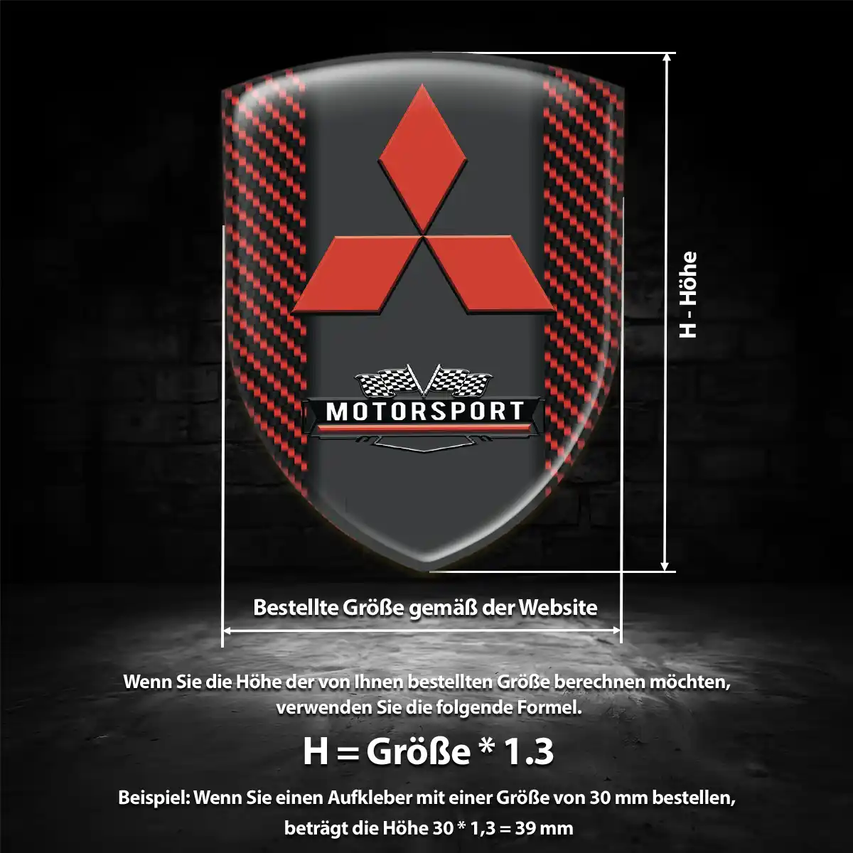 Mitsubishi Emblem Auto Premiumqualität