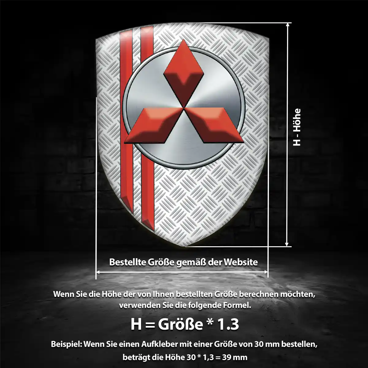 Mitsubishi Emblem Hohe Qualität