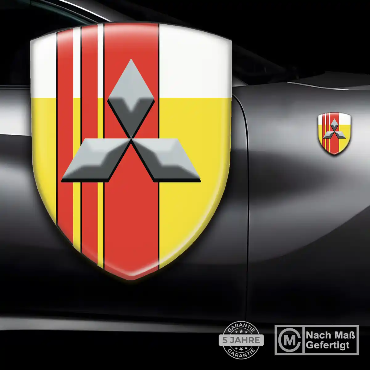 Mitsubishi Emblem Wappen Aufkleber Auto Interieurdesign