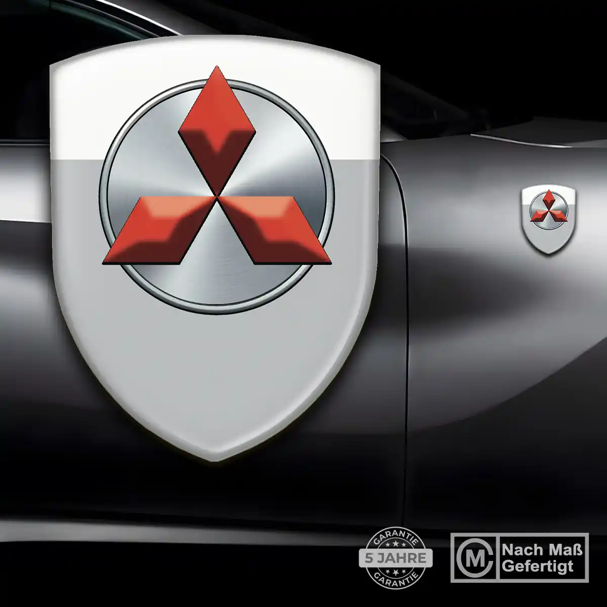 Mitsubishi Emblem Wappen Aufkleber Auto Luxus-Edition