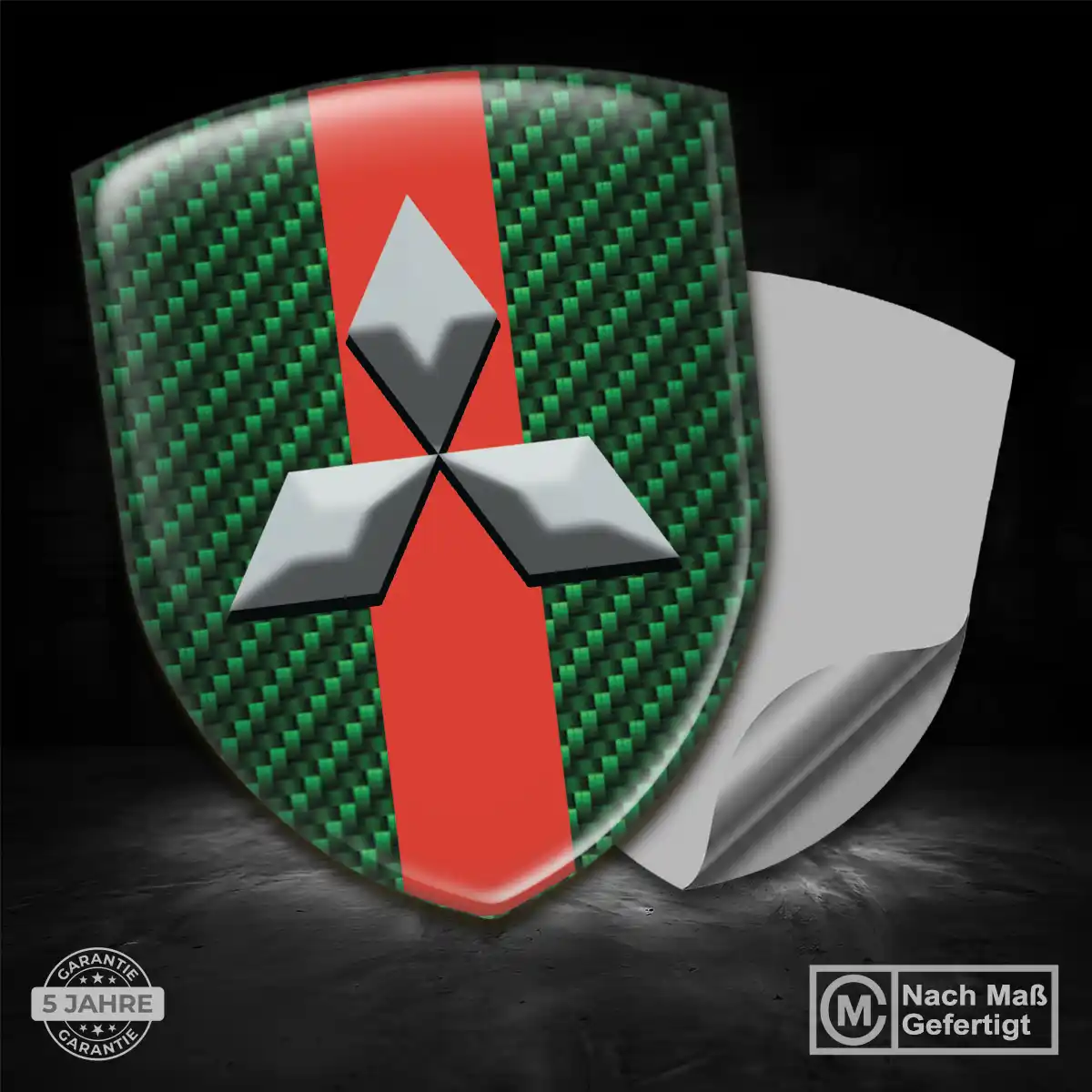 Mitsubishi Emblem Wappen Aufkleber Auto Premiumqualität