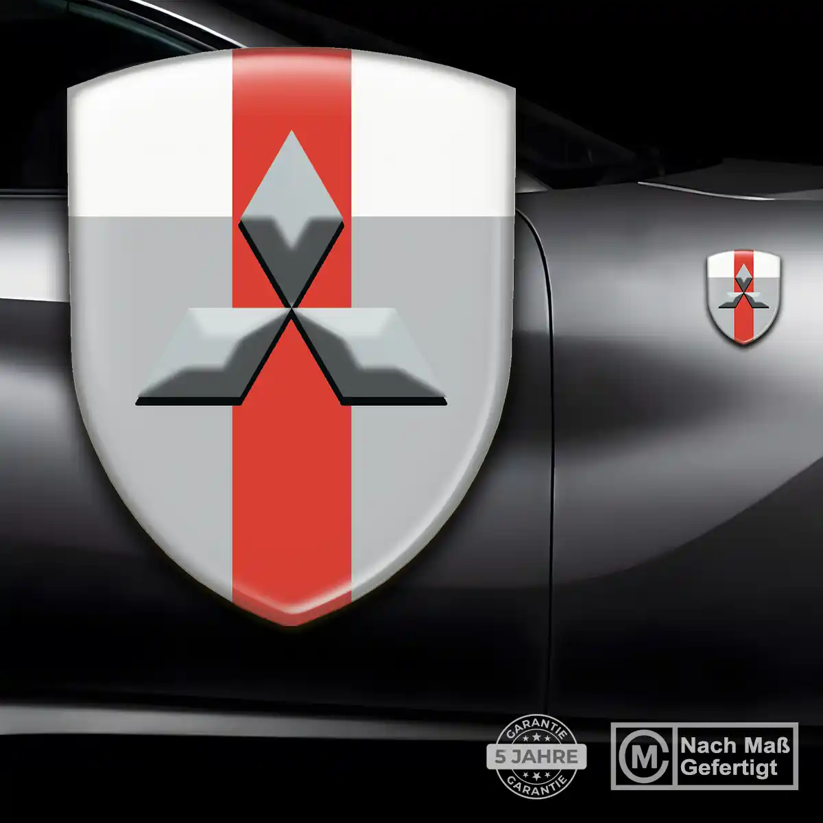 Mitsubishi Emblem Wappen Aufkleber Auto Stilvolles Design
