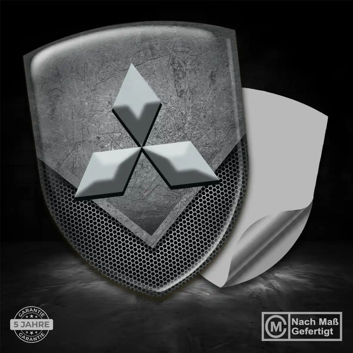 Mitsubishi Emblem Wappen Aufkleber Interieurdesign