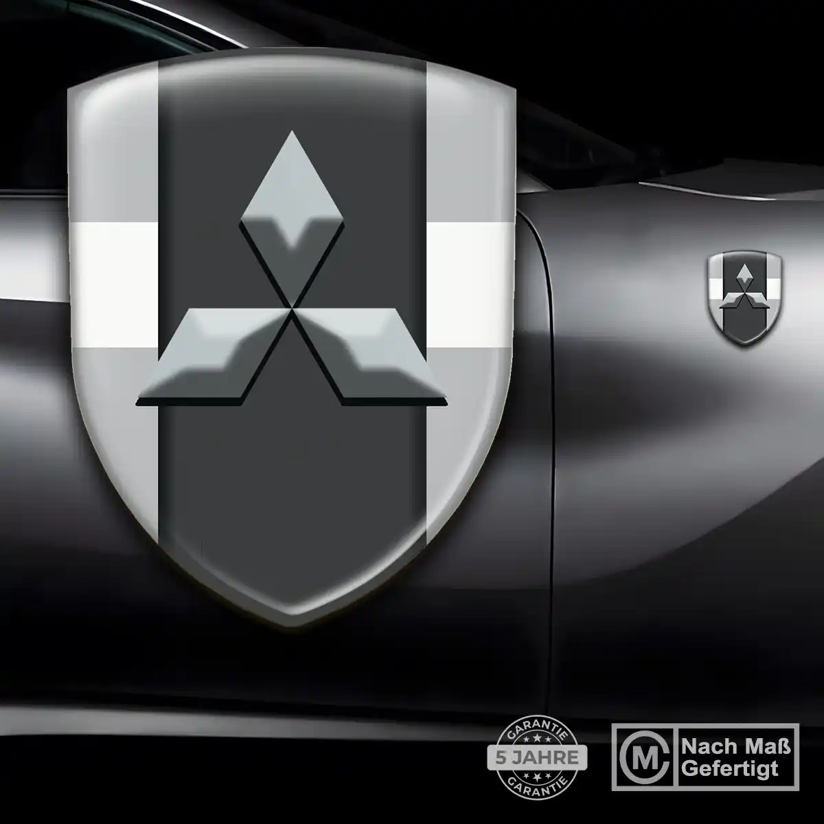 Mitsubishi Emblem Wappen Aufkleber Premium-Edition