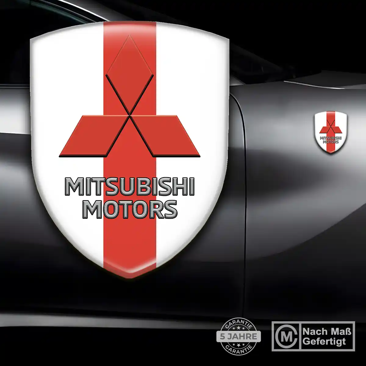Mitsubishi Emblem Wappen Aufkleber Premiumqualität
