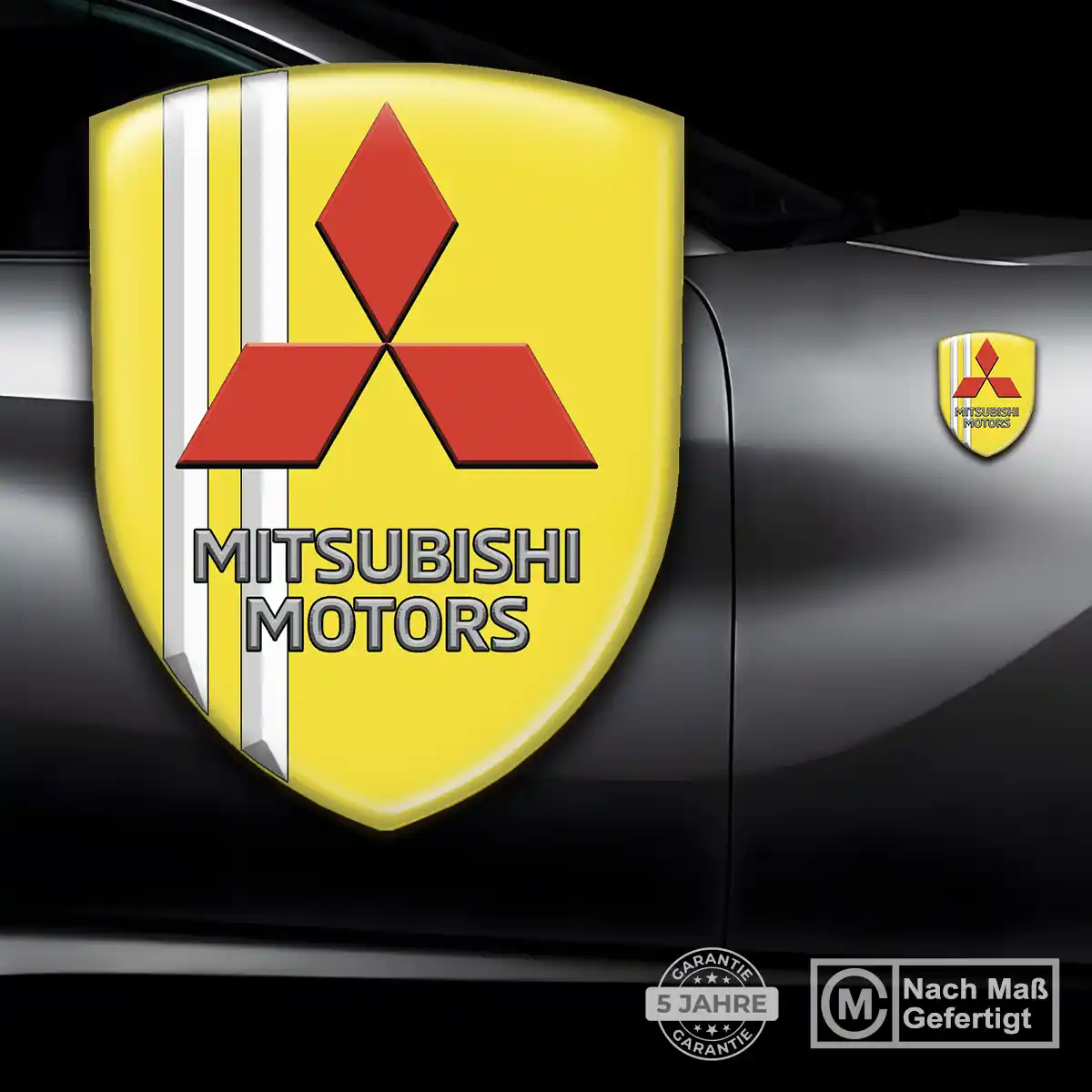 Mitsubishi Emblem Wappen Aufkleber Stilvolles Design