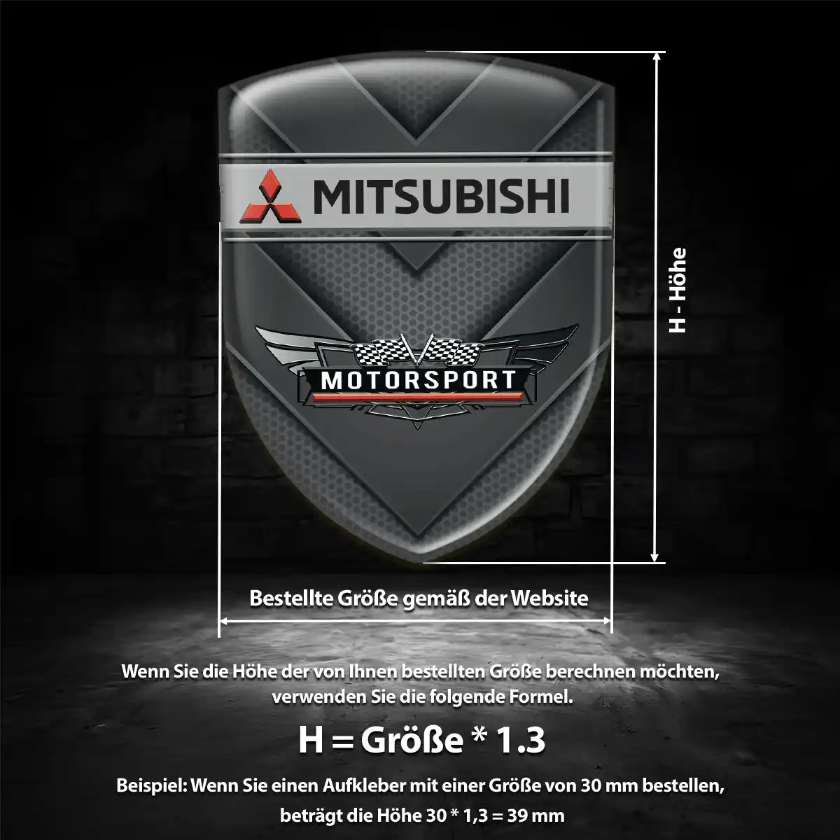 Mitsubishi Emblem Wappen Auto Exterieurdesign