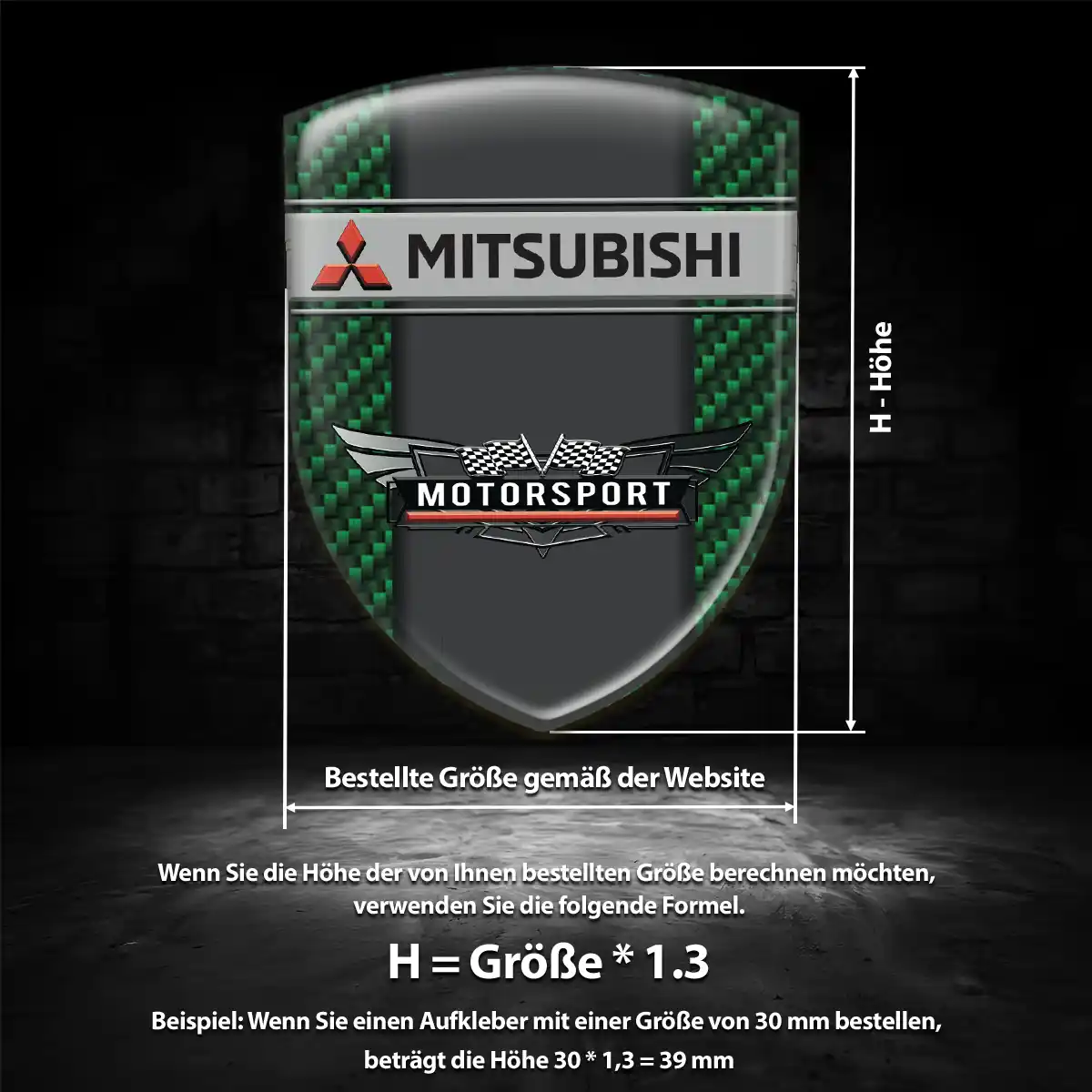 Mitsubishi Emblem Wappen Auto Luxus-Edition