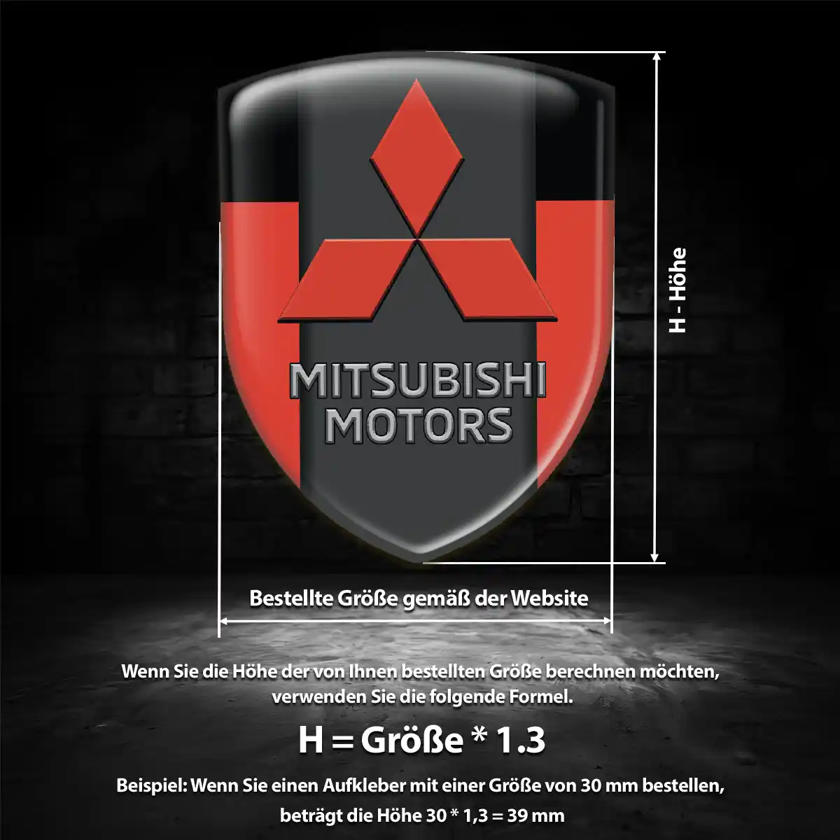 Mitsubishi Emblem Wappen Exterieurdesign