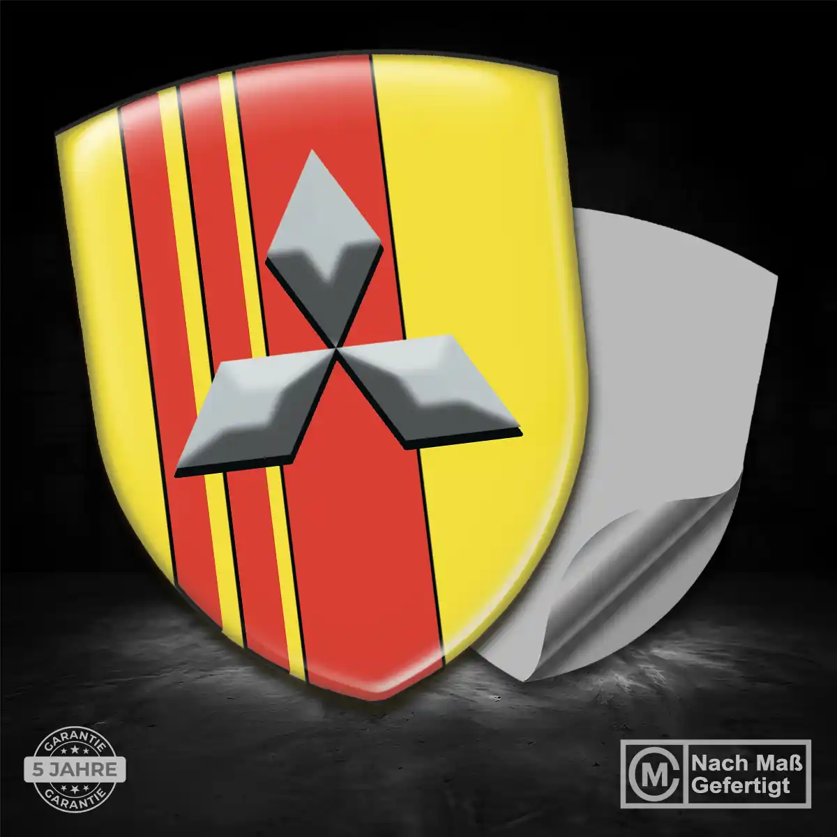 Mitsubishi Emblem Wappen Interieurdesign